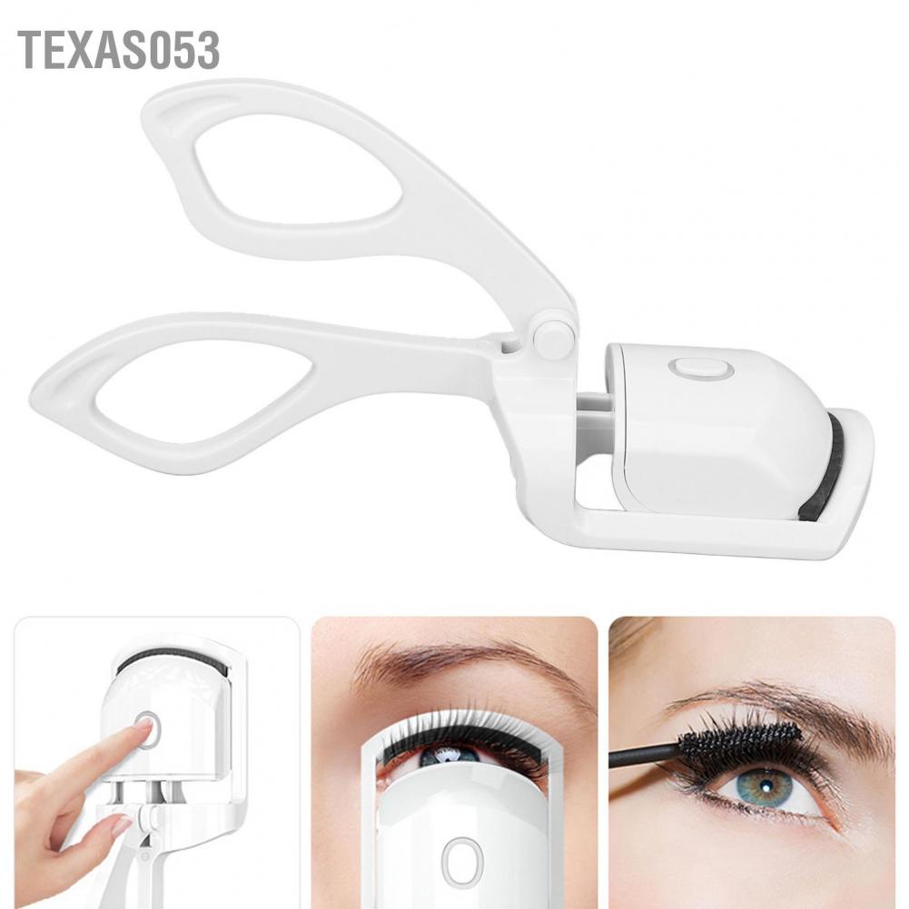 Hàng Sẵn Dụng Cụ Uốn Cong Lông Mi Thông Minh Bằng Nhiệt 2 chế độ 10 giây Sưởi ấm trước USB【Texas053】