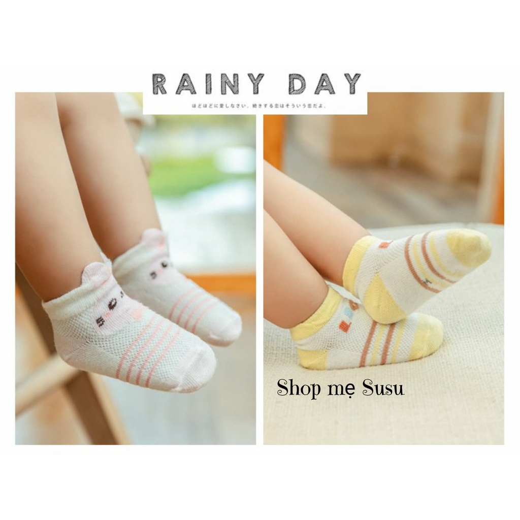 TAT 64 : Set 5 đôi tất lưới cho bé[ Hàng có sẵn ]