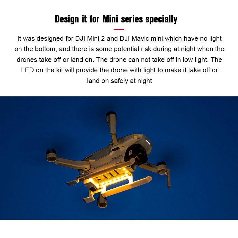 Bộ Chân Tiếp Đất Có Đèn LED Cho Mavic Mini 2/Mini SE/Mavic Mini