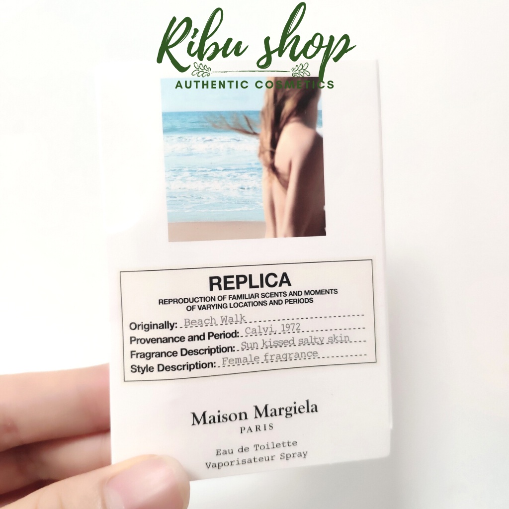 Nước hoa Maison Margiela Replica Beach Walk EDT 7ml fullbox tách set Sephora - Ribu shop