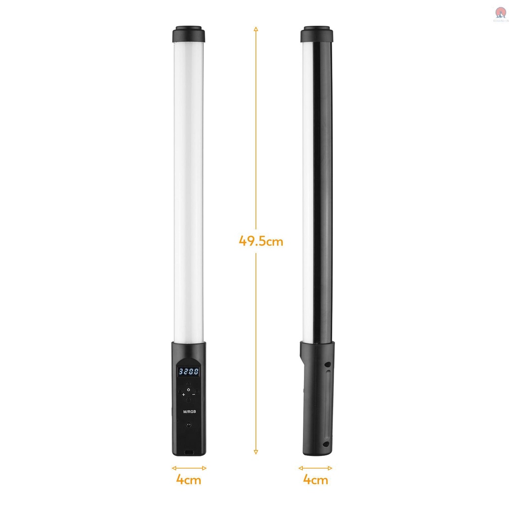 Thanh đèn led RGB cầm tay 3200k-5500k với 9 màu sắc hài hòa sáng tạo cao cấp Tiktok color atmosphere lamp