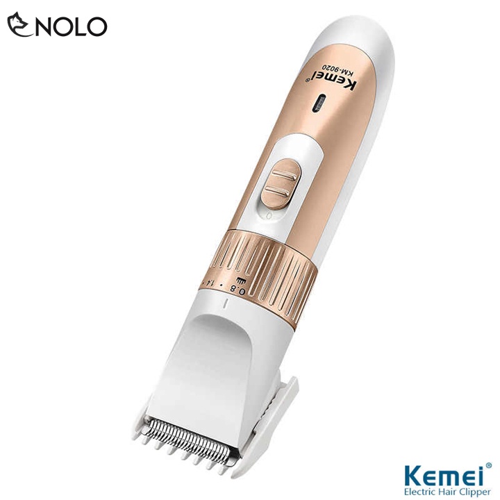 Tông Đơ Pin Sạc Mini Pin Sạc Kemei Model KM9020 Có Thể Điều Chỉnh Chiều Dài Lược Cắt Công Suất 3W