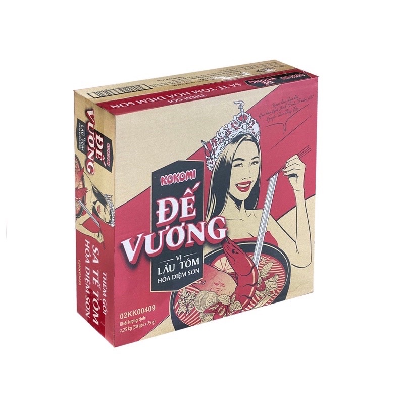 Thùng mì ăn liền kokomi các loại 30 gói