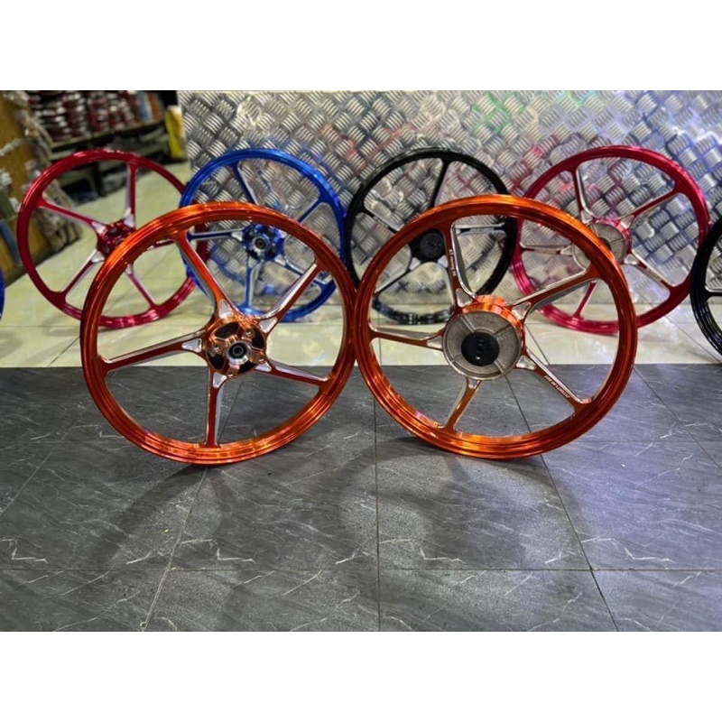 Mâm AT Racing 5 cây cnc chéo dành cho tất cả các dòng xe Honda có thắng đĩa trước