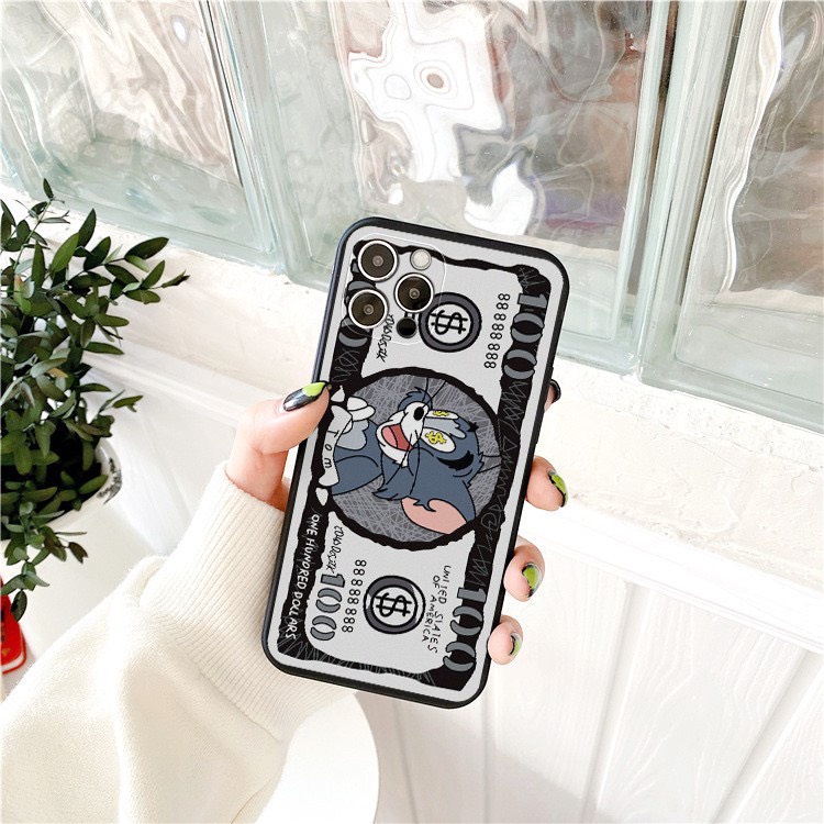 Ốp lưng iphone hình dola hoạt hình dẻo cạnh vuông bảo vệ camera cho ip 7plus/8plus/x/xs/xsmax/11/12/13/14/promax