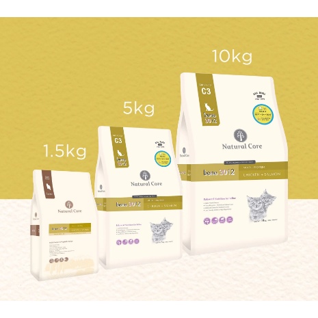 Hạt Natural Core C3 Bene 3012 cho mèo 1.5kg
