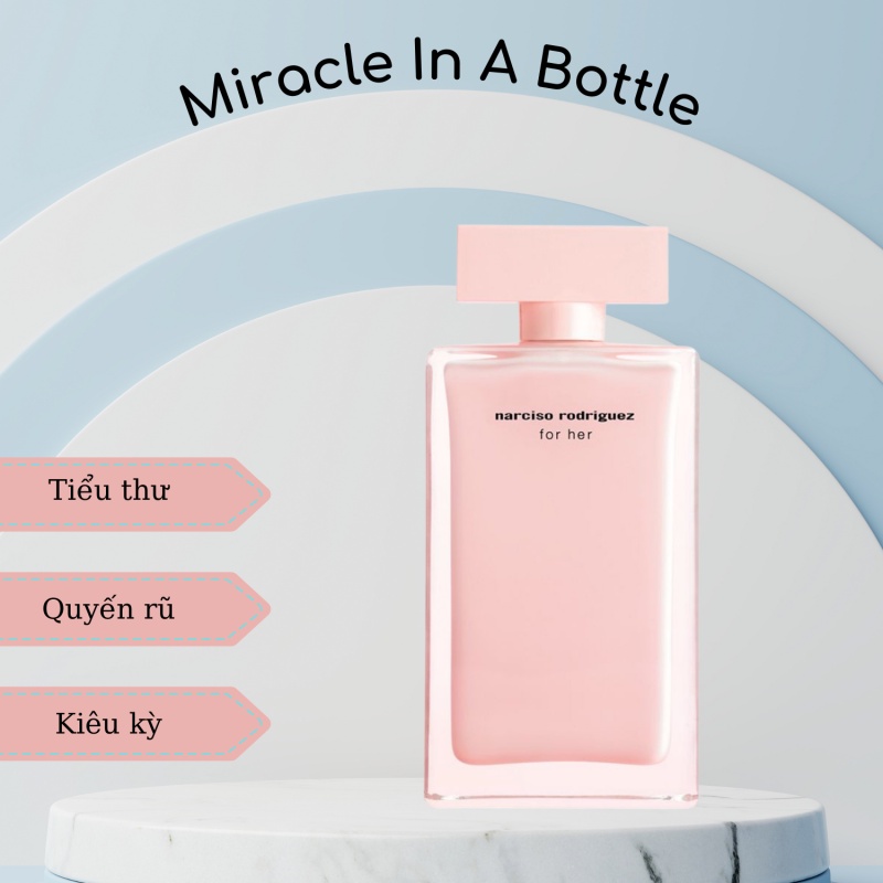 Mẫu Thử Nước Hoa Nữ Nar.ciso Rodri.guez Nar.ciso Hồng For Her EDP 2/5/10ml