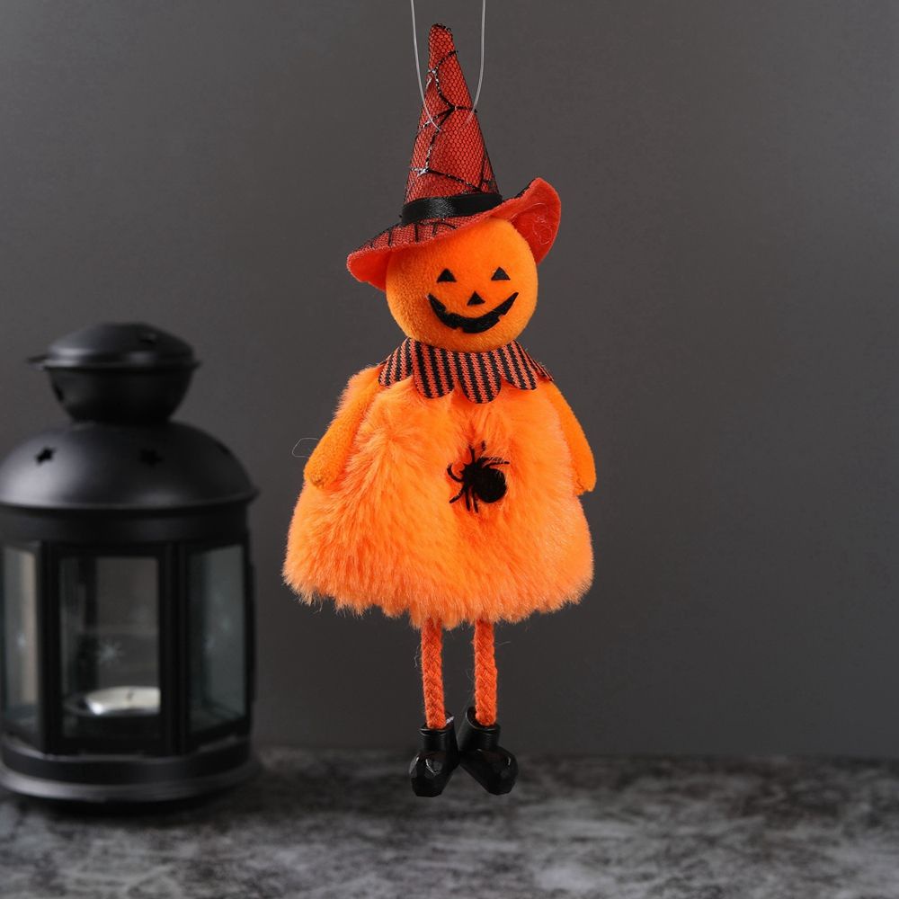 Búp bê nhung phong cách ma/ bí ngô/ mèo đen nhỏ xinh làm đạo cụ trang trí nhà rùng rợn lễ hội halloween