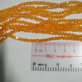 10 dây pha lê nón (thoi) 3mm nhuộm (Link mới bên dưới)