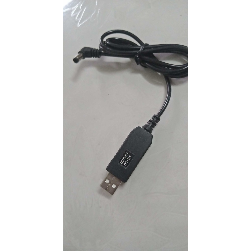 Cáp chuyển đổi USB DC 5V sang 12V 2.1x5.5mm