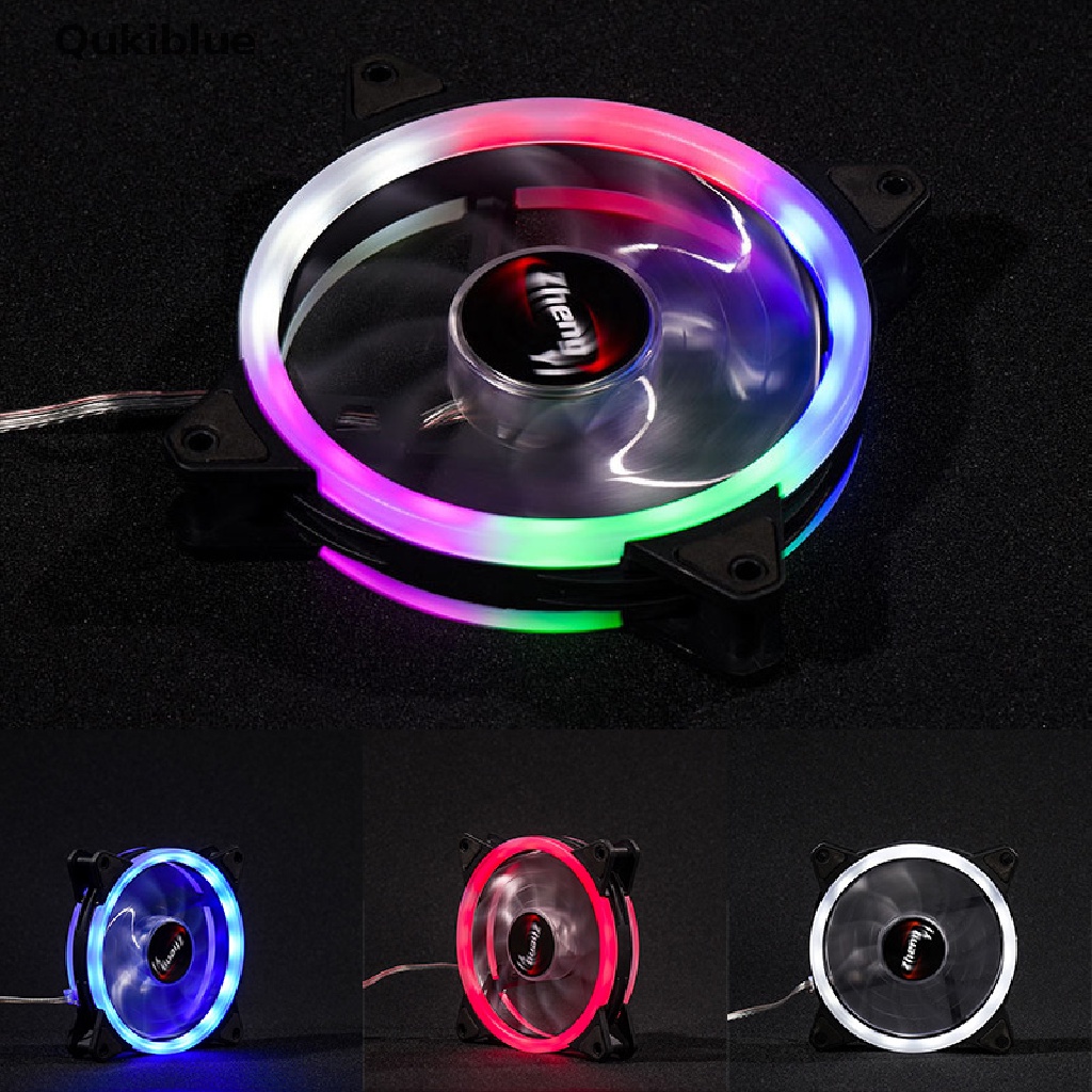 Quạt Tản Nhiệt Không Chổi Than Đèn Led Rgb 12cm Dc 12v Cho Pc Cpu Vn