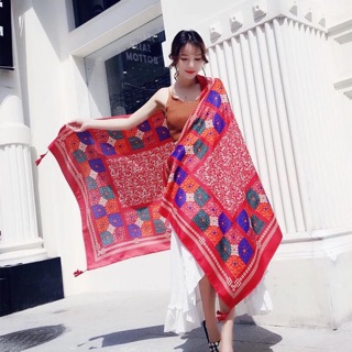 ♥️Khăn thổ cẩm phong cách boho ấn tượng