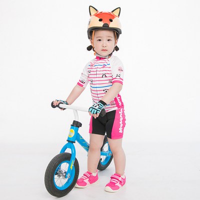 Bộ đồ đi xe đạp cân bằng trẻ em McLaren mùa hè nhanh khô xe đạp trang phục đi Xe hoạt hình