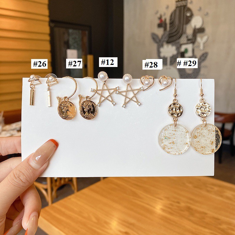 Hoa Tai Phong Cách Ulzzang Girl Hàn Quốc ( EARRINGS) #1 - #20