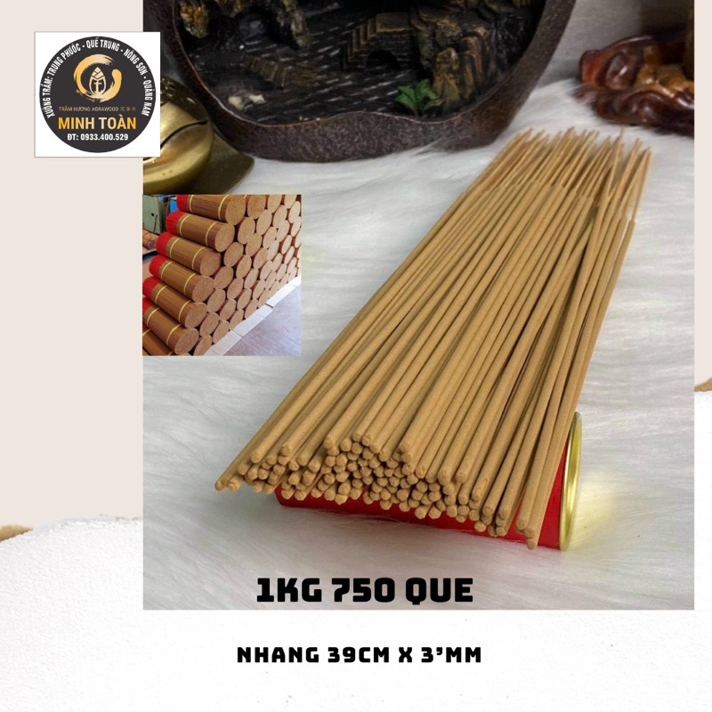 Sỉ NHANG TRÂM SẠCH NHÀ LÀM 1kg hon 750 que cao 39cm x3mm #nhangtram #trầmhương