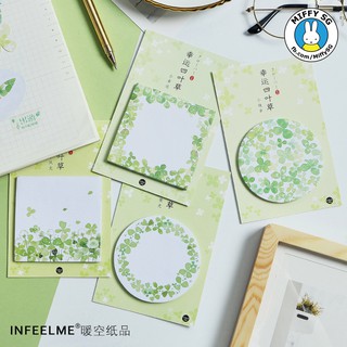 Giấy Note/ Ghi chú CỎ BỐN LÁ MAY MẮN