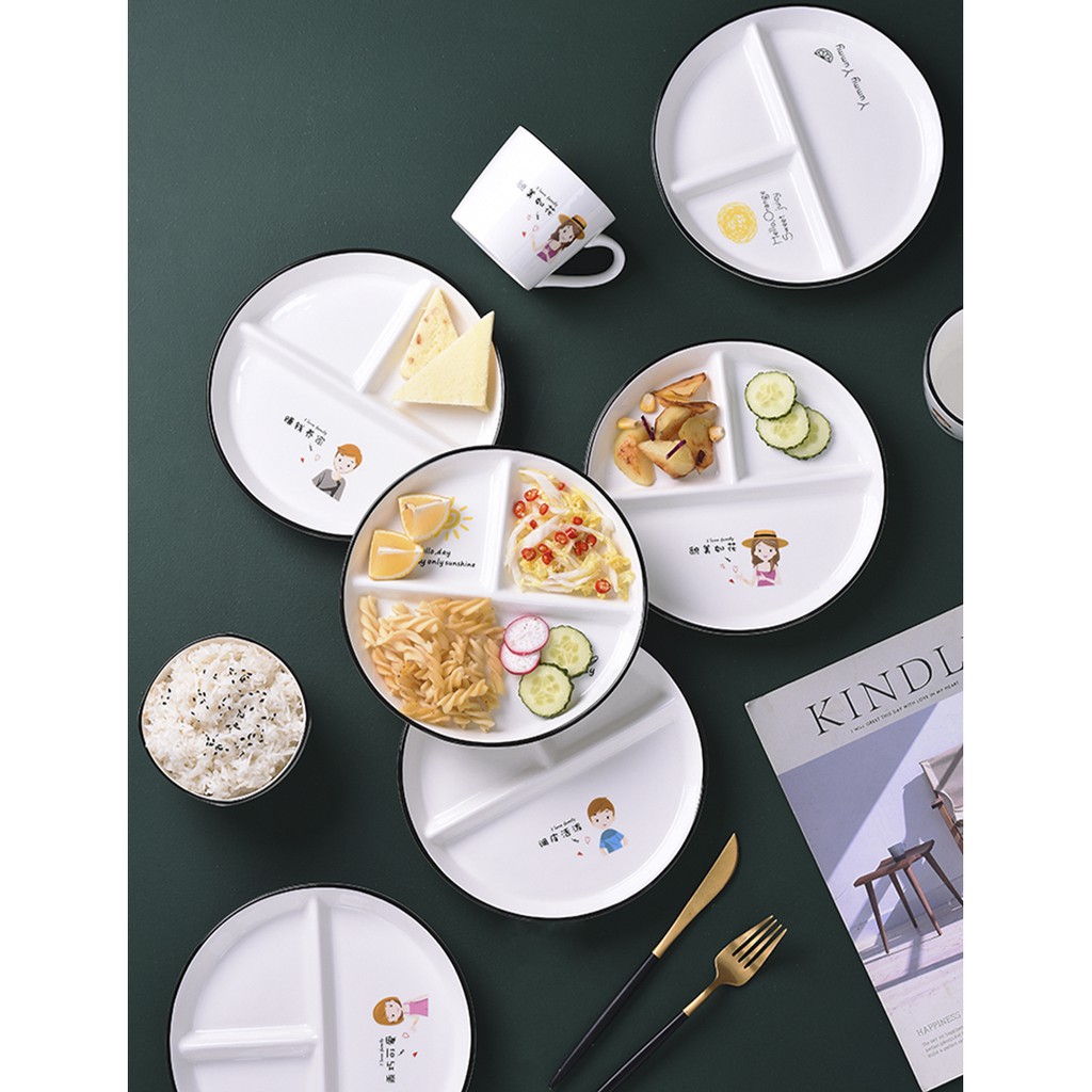 Đĩa tròn mặt trời kèm ngăn kích thước 21cm