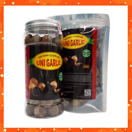 500g Tỏi đen Uni Garlic - Tỏi đen cô đơn ăn cực ngon được lên men tự nhiên 100% trong 60 ngày