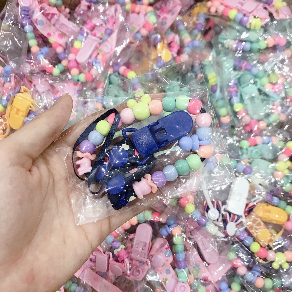 Dây đeo ti giả, treo gặm nướu chống rơi cho bé