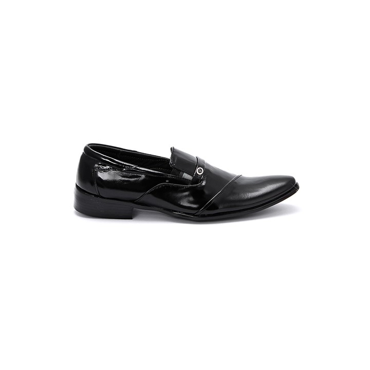 Giày tây nam Huy Hoàng da bò màu đen-HP7106