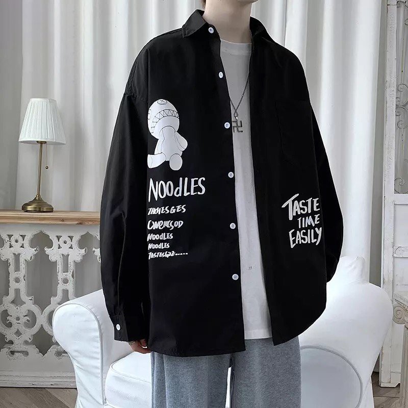 Áo Sơmi dài tay Noodles, JACKLANE, Áo sơmi dài tay Unisex Jack Lane