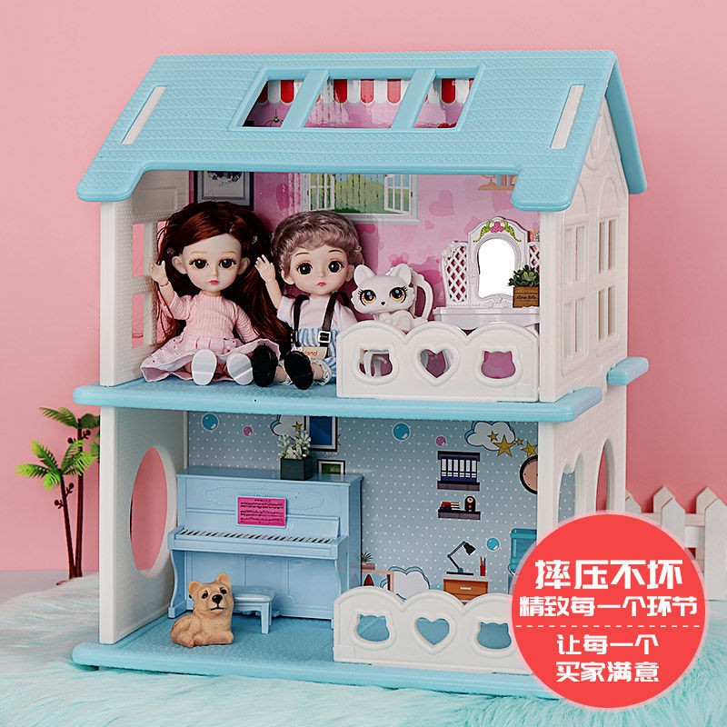 Bộ Đồ Chơi Mô Hình Ngôi Nhà Búp Bê Barbie Xinh Xắn Cho Bé Gái