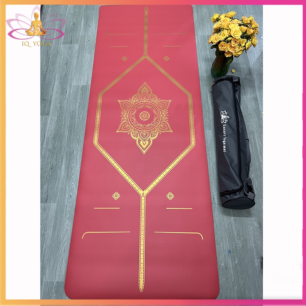 Thảm tập yoga cao su non mạ vàng cao cấp chính hãng Luxury