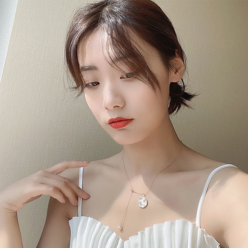 Epoch Vòng Cổ Choker Hình Ngôi Sao Đính Ngọc Trai Thời Trang Dành Cho Nữ