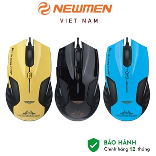 Chuột Gaming Newmen G7+ Plus (mẫu mới màu Vàng/Xanh/Đen) - Hàng Chính Hãng BH 2 Năm