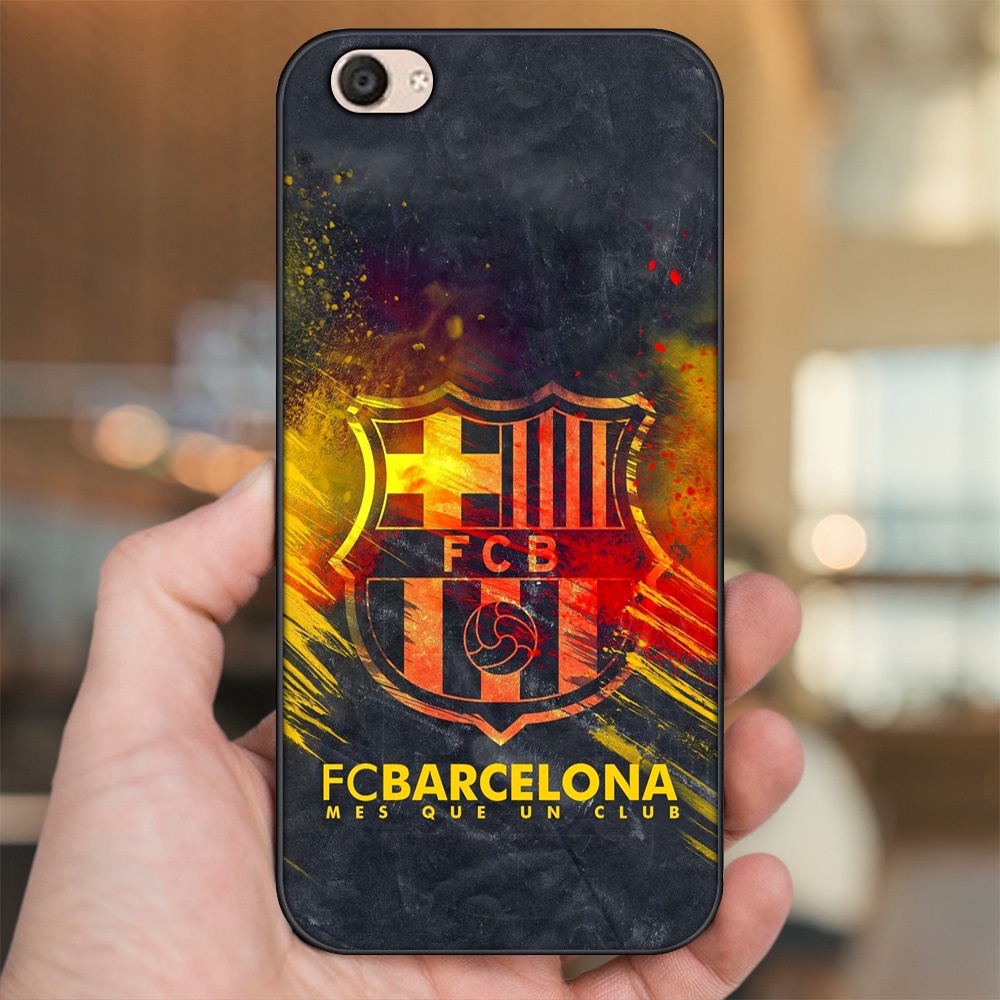 Ốp lưng Vivo V5, V5 Plus viền đen in hình Barcelona Barca