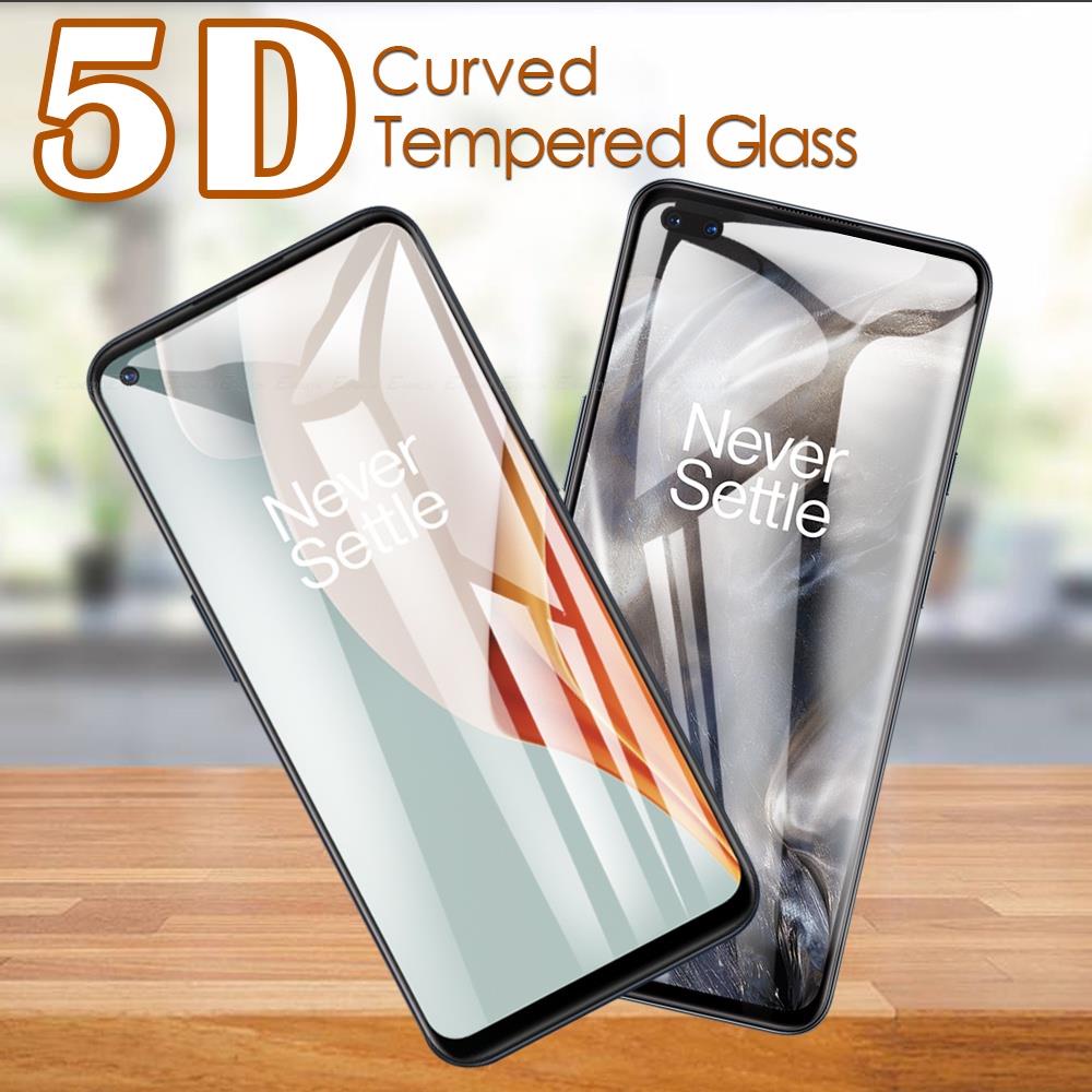 Kính Cường Lực 5D Viền Cong Dùng Cho OnePlus Nord 2 2T CE 2 Lite N10 N20 SE N100 N200 N300 5G