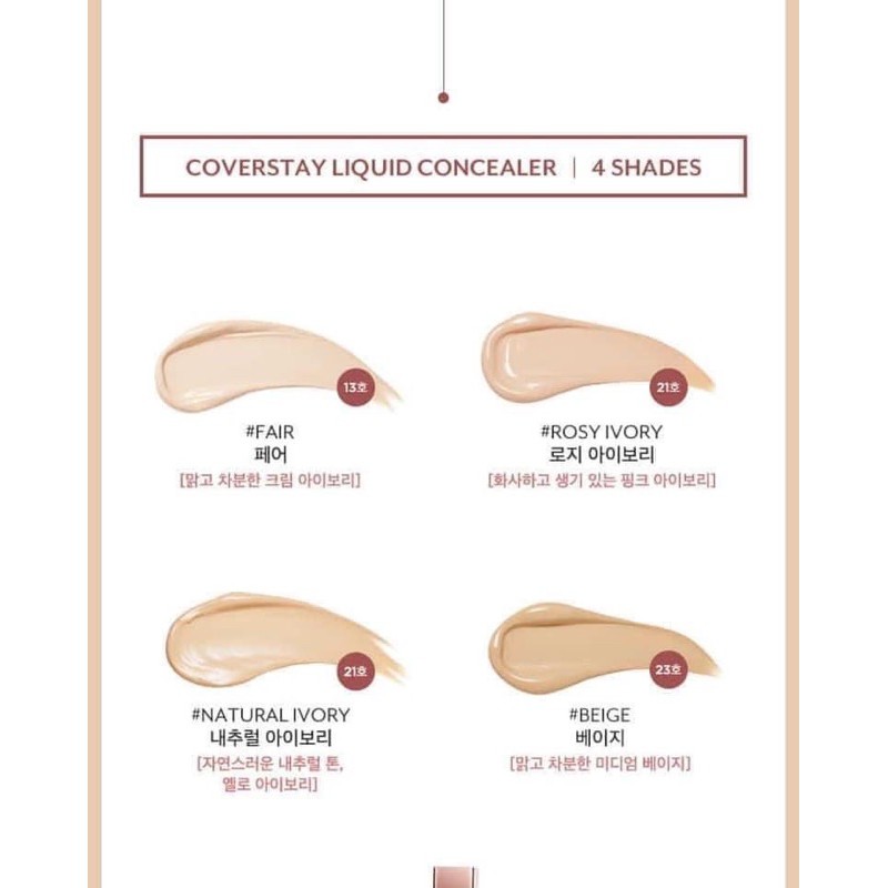Che khuyết điểm Pony Effect Coverstay Liquid Concealer | BigBuy360 - bigbuy360.vn