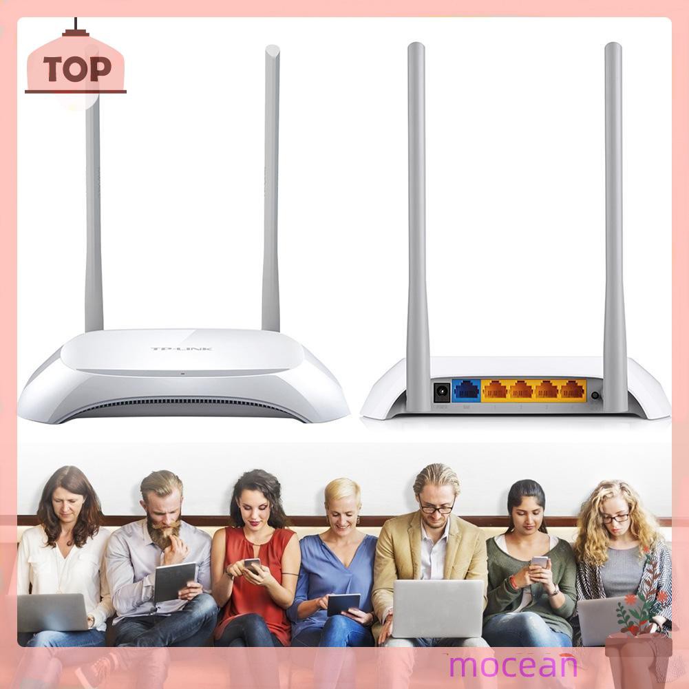 Mocean TP-LINK TL-WR840N 2.4G 300M Wifi Router 2 Antenna Wireless Network Repeater