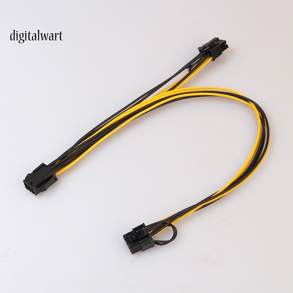 Dây cáp nối dài bảng mạch chủ 6pin sang 2 PCIe 8(6+2)pin