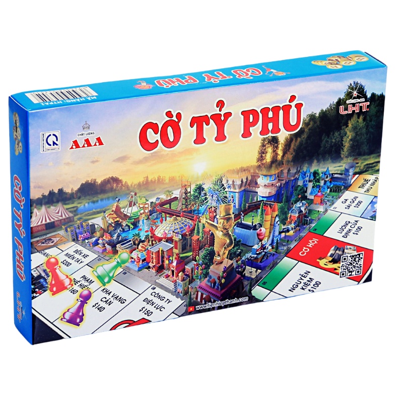 Cờ Tỷ Phú Monopoly Tiếng Việt A1 HOT - Hộp nhỏ gọn, chất lượng cao cấp [Chính hãng AAA-LHT]