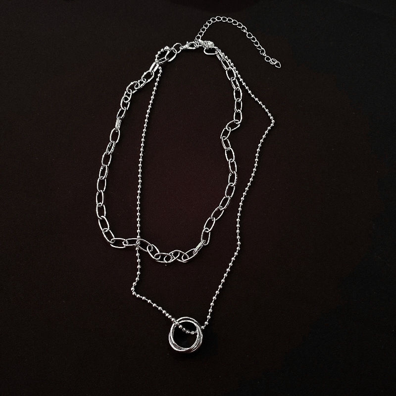 Dây chuyền 22358 nhiều lớp dáng ngắn thiết kế đơn giản