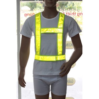 Áo dây phản quang phượt bảo hộ dạ quang