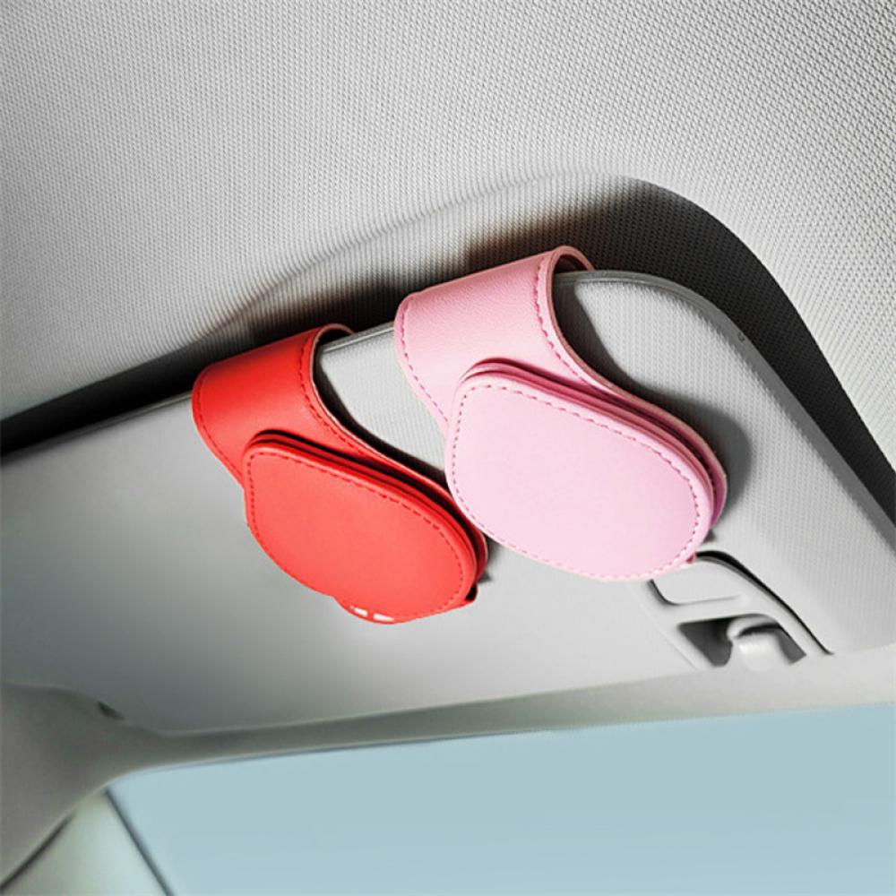 Kẹp Kính Mát Bằng Da Đa Năng F7N4 Cho Xe Hơi