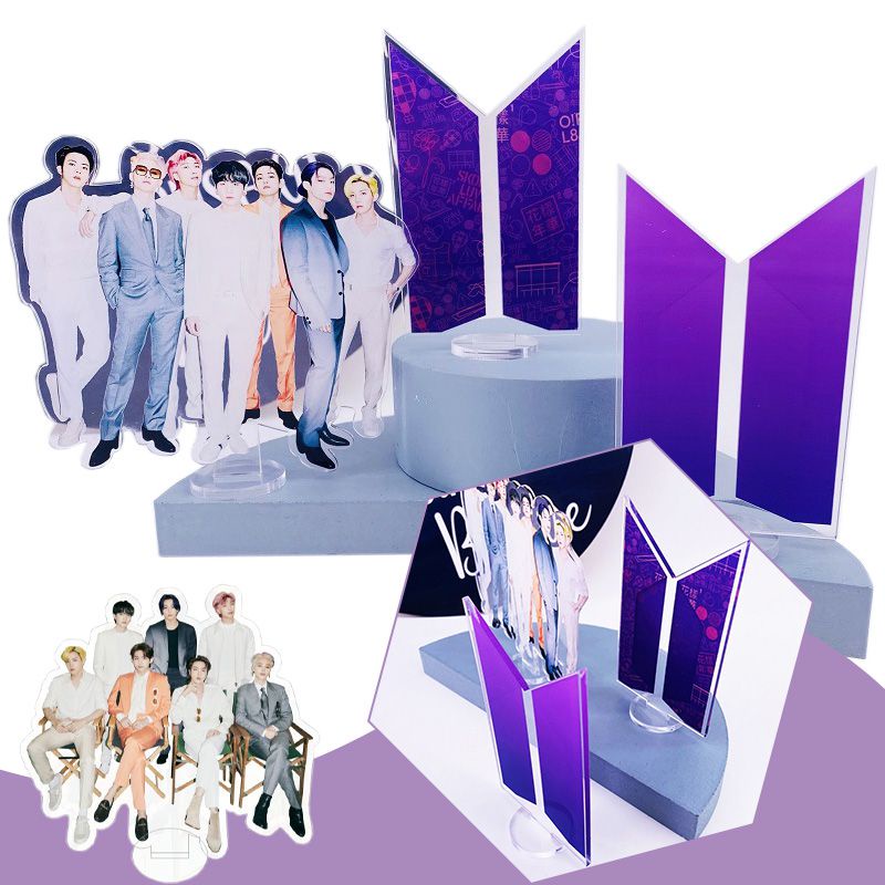Giá Đỡ Hình Bơ / Nhóm Nhạc Kpop BTS Để Bàn Trang Trí