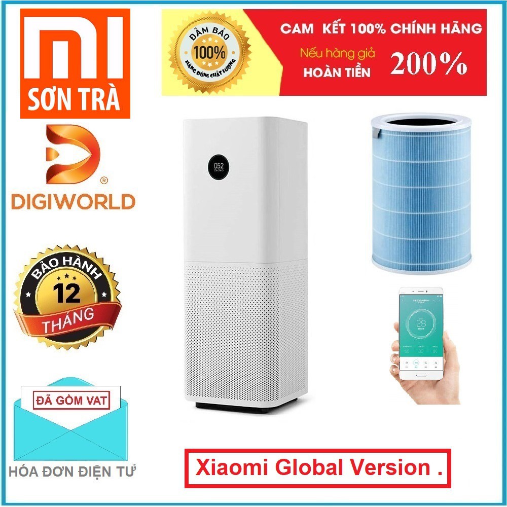 [Bản quốc tế] Máy lọc không khí Mi Air Purifier Pro - Phân phối bởi DigiWorld