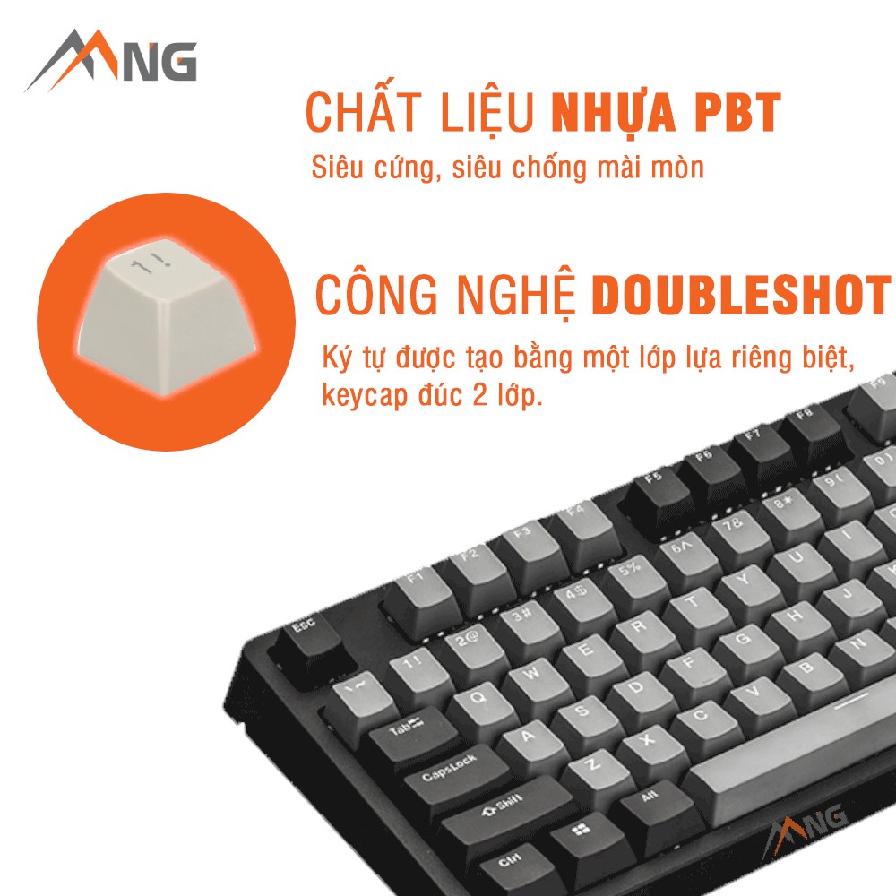 Bàn phím Gaming E-DRA - EK387 PRO Cơ 87 phím Có Dây Bảo hành 24 tháng