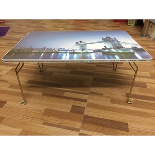 Bàn gấp học sinh chân bóp màu vàng giá rẻ tặng kèm móng cao su chống trơn trượt