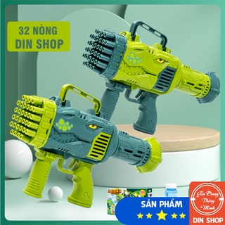 Súng Bắn Bong Bóng 32 Nòng 👑HOT TREND👑 Máy Thổi Bong Bóng Đồ Chơi Vận Động Ngoài Trời, Quà Tặng Dễ Thương Cho Bé