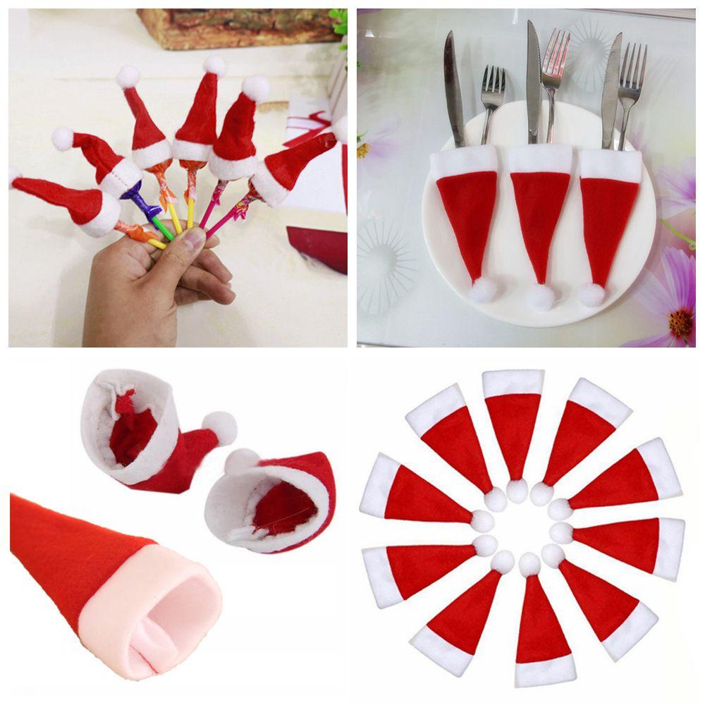 LET 10 Chiếc Kẹo Trang Trí Hình Nón Giáng Sinh