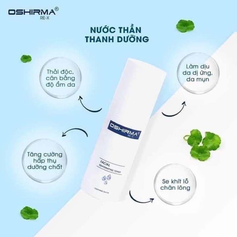 Nước Hoa Hồng Toner + Xịt Khoáng Oshirma