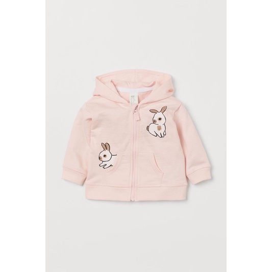[KIDDO] Áo khoác nỉ hồng thỏ bé gái siêu xinh