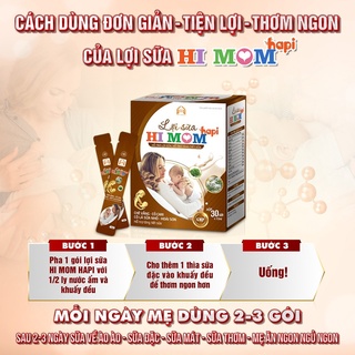 HI MOM Lợi Sữa HaPi Babyplus, Hỗ Trợ tăng Tiết Sữa, Giảm Nguy Cơ Tắc Tuyến Sữa