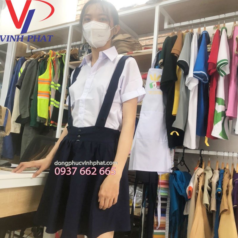 Chân Váy Đồng Phục Học Sinh Nữ Đi Học Cấp 1 2 3 Từ   Bigsize - Váy Xếp Ly Dây Vai Học Sinh Nữ Size Lớn.