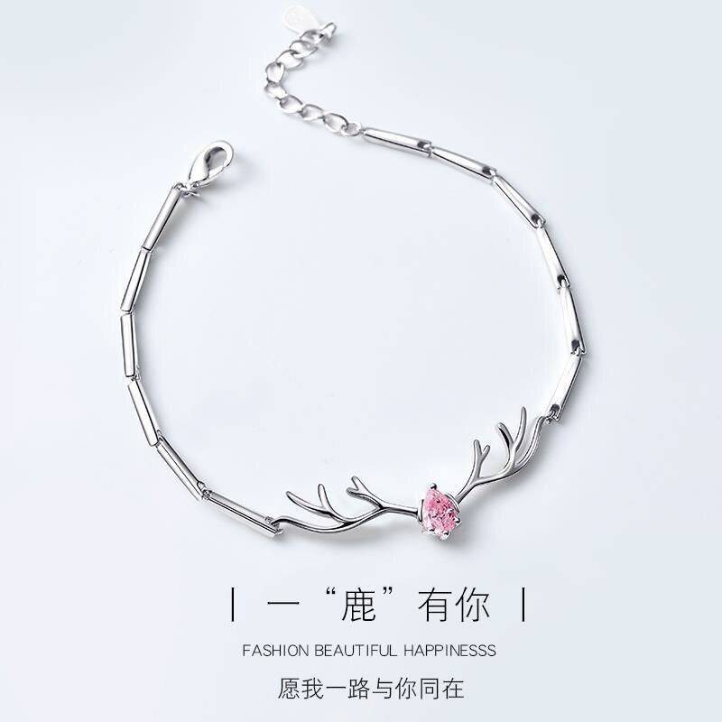 Lắc tay nữ bạc sterling không phai xu hướng mới xinh thun