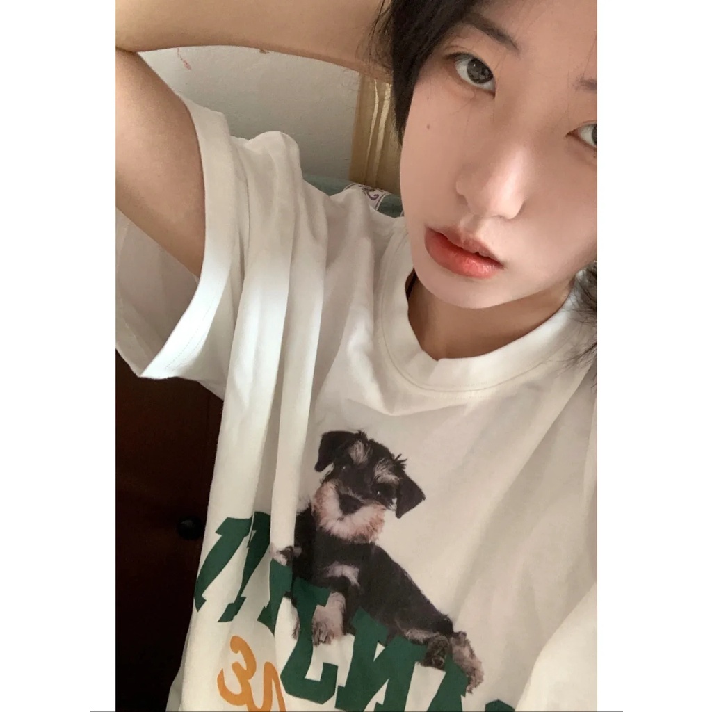 NRVP Áo Thun Cổ Tròn Oversize Thời Trang Hàn Quốc 2022 Cho Nữ